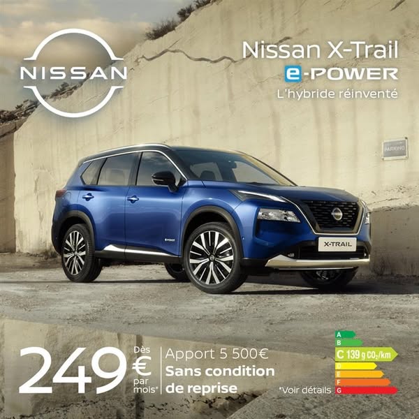 Nissan x-trail e-power jours power d'achat