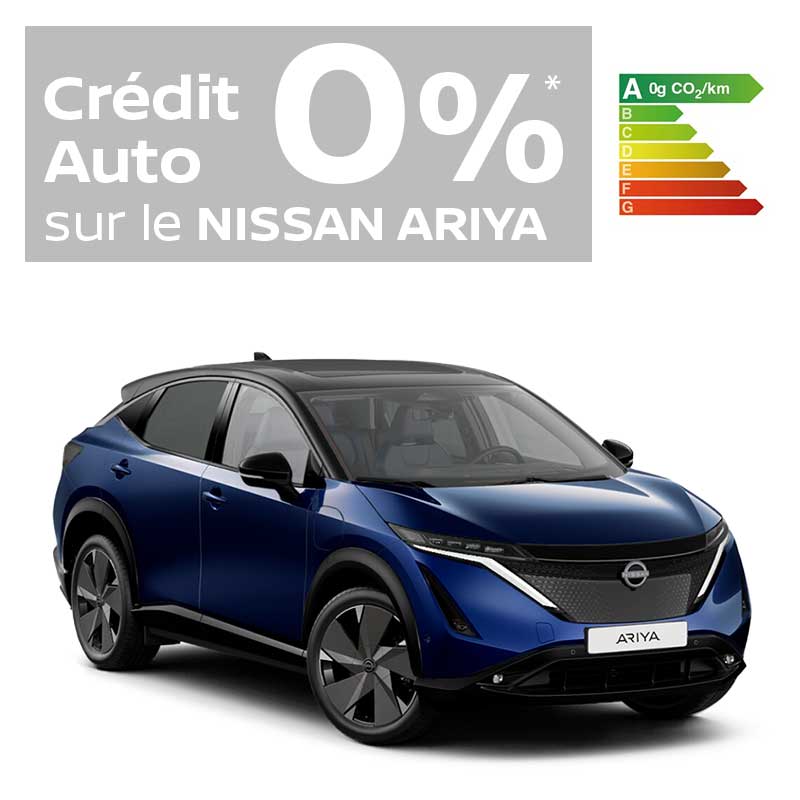 Nissan ariya à crédit taux 0