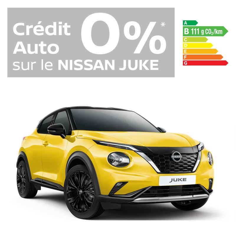 Nissan juke à crédit taux 0