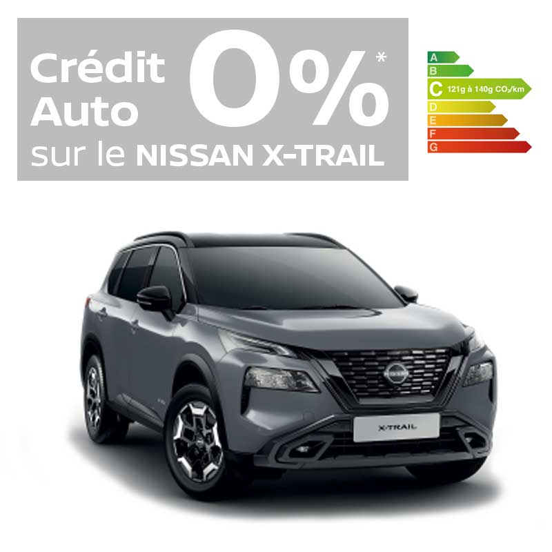 Nissan x-trail à crédit taux 0